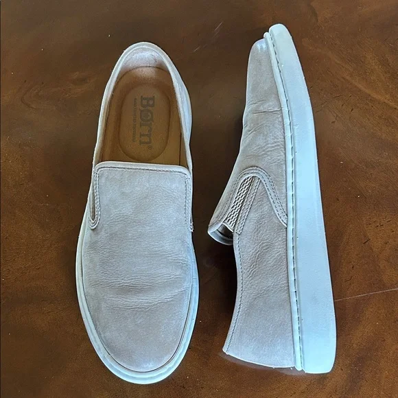 Men's Born Tan Leather Slip-On Shoes• NWOT - Picture 5 of 11